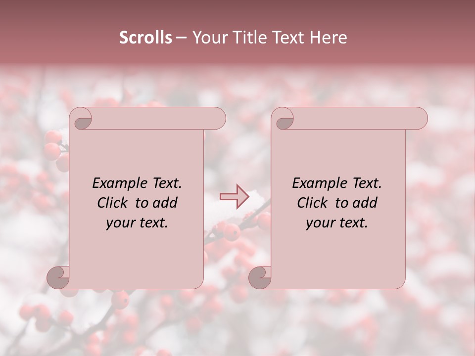 Beautiful Covered Snow PowerPoint Template