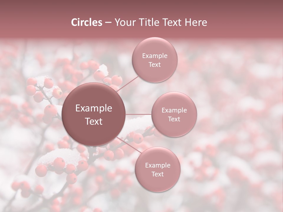 Beautiful Covered Snow PowerPoint Template