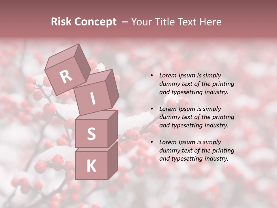 Beautiful Covered Snow PowerPoint Template