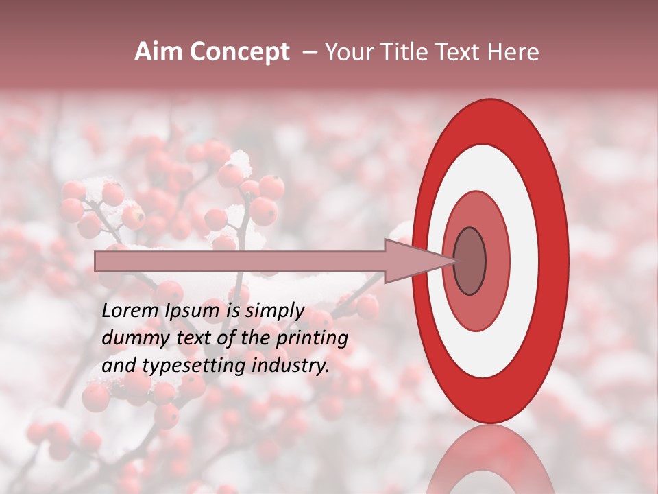 Beautiful Covered Snow PowerPoint Template