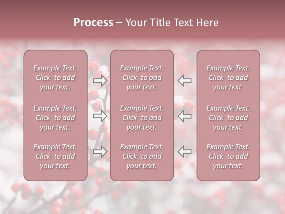 Beautiful Covered Snow PowerPoint Template