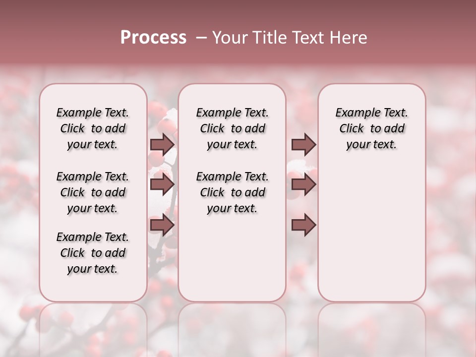 Beautiful Covered Snow PowerPoint Template