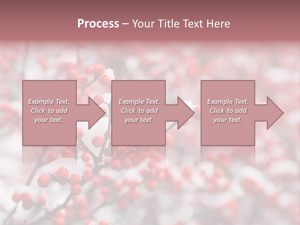 Beautiful Covered Snow PowerPoint Template