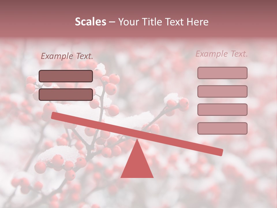 Beautiful Covered Snow PowerPoint Template