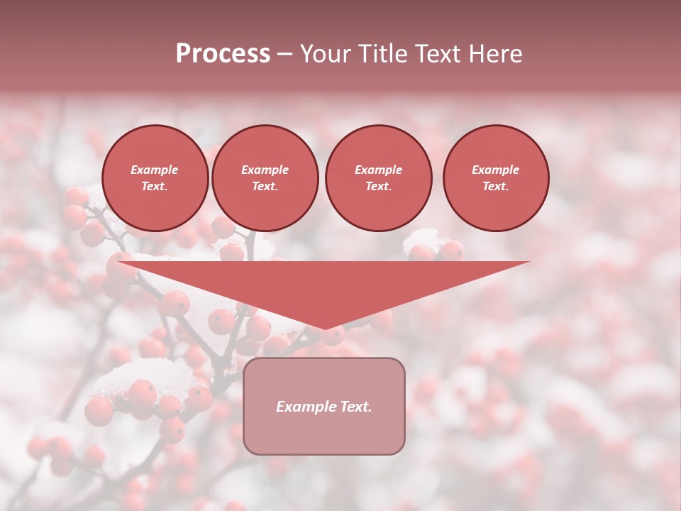 Beautiful Covered Snow PowerPoint Template