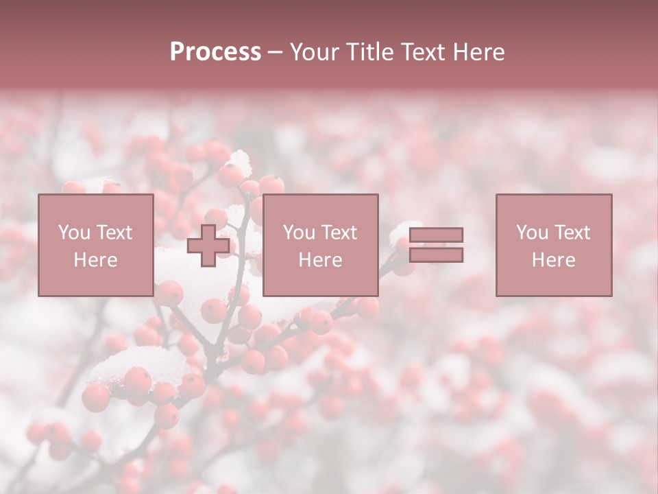 Beautiful Covered Snow PowerPoint Template