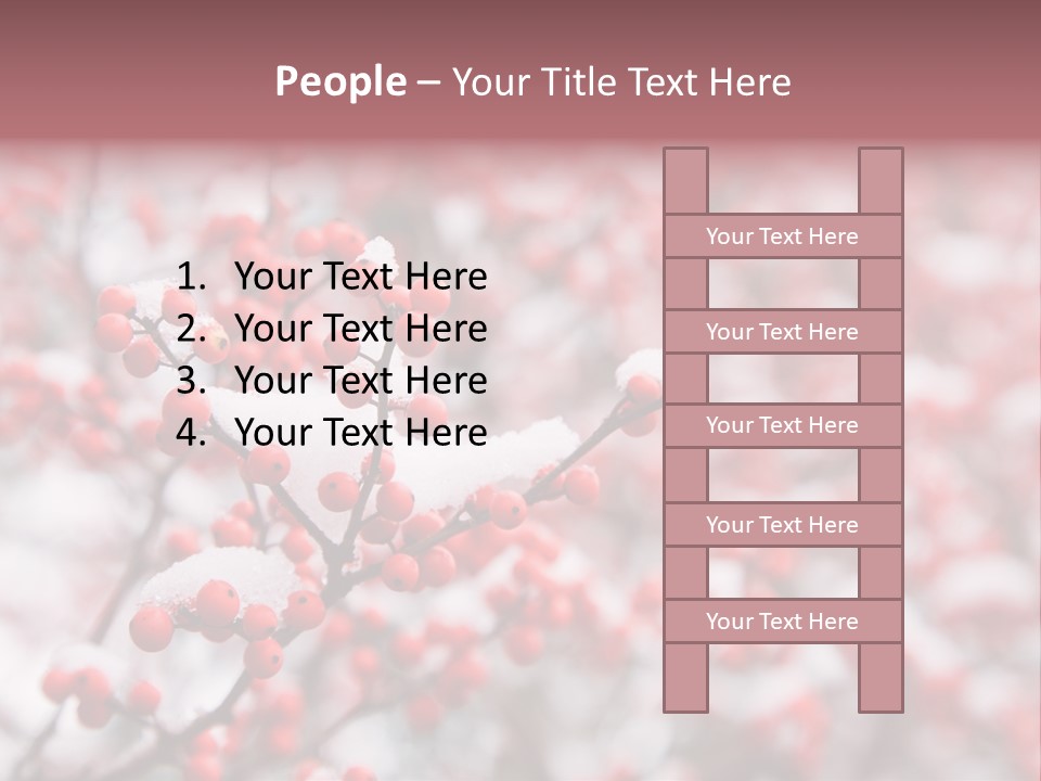 Beautiful Covered Snow PowerPoint Template