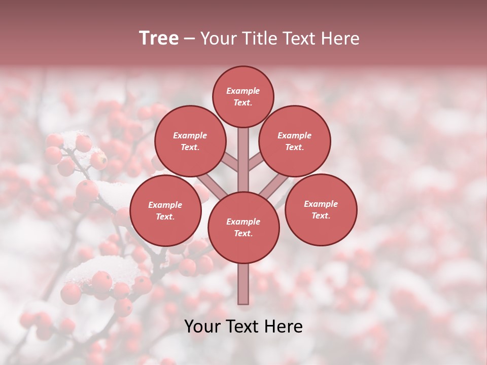 Beautiful Covered Snow PowerPoint Template