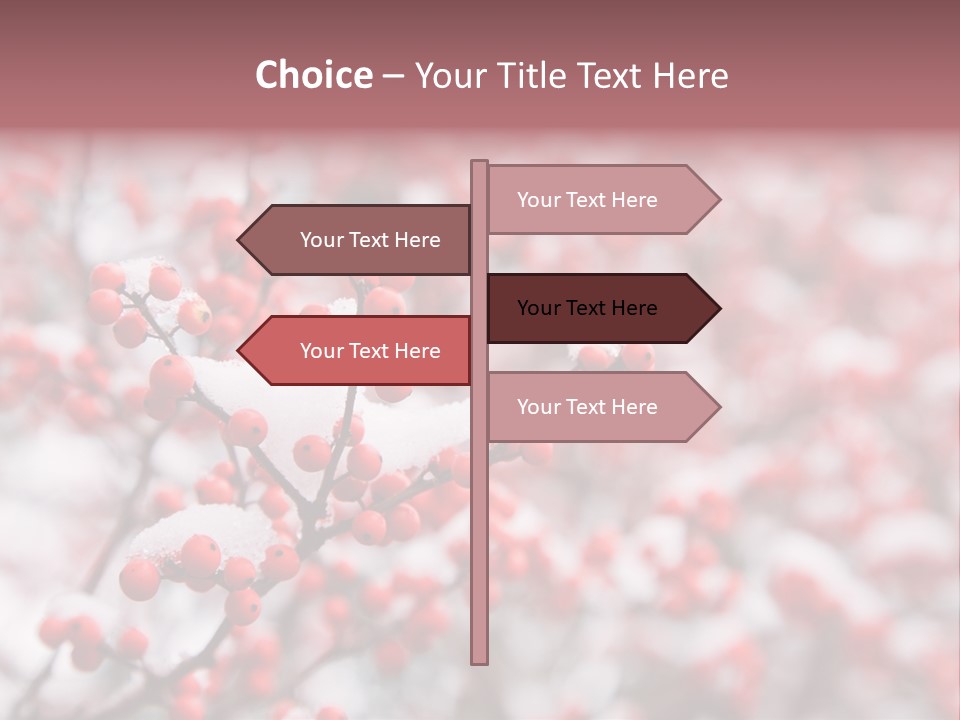 Beautiful Covered Snow PowerPoint Template