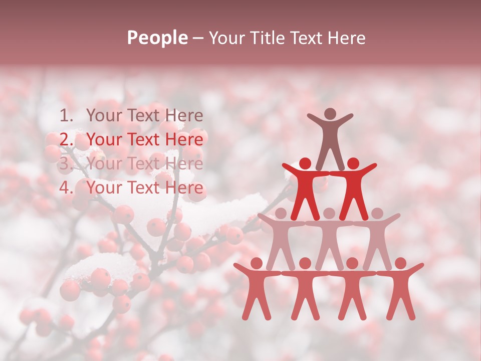 Beautiful Covered Snow PowerPoint Template