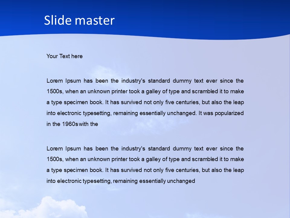 Condensation High Skylight PowerPoint Template