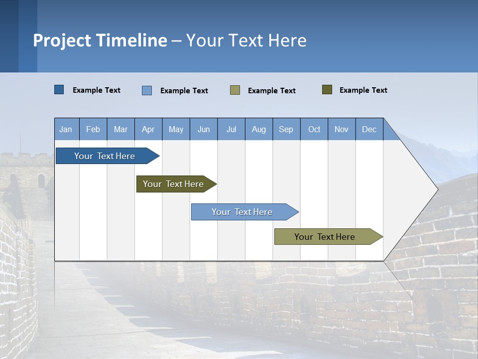 China Outdoors Old PowerPoint Template