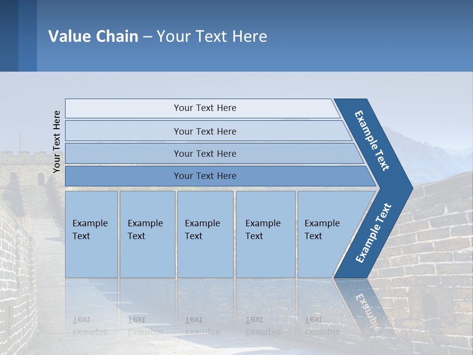 China Outdoors Old PowerPoint Template