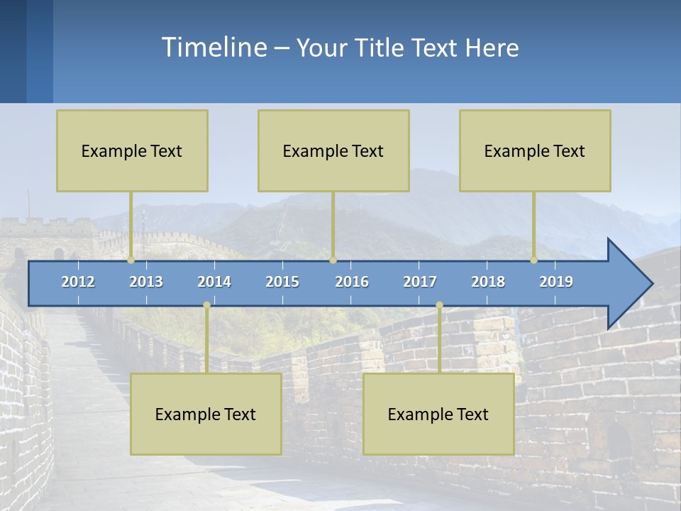 China Outdoors Old PowerPoint Template