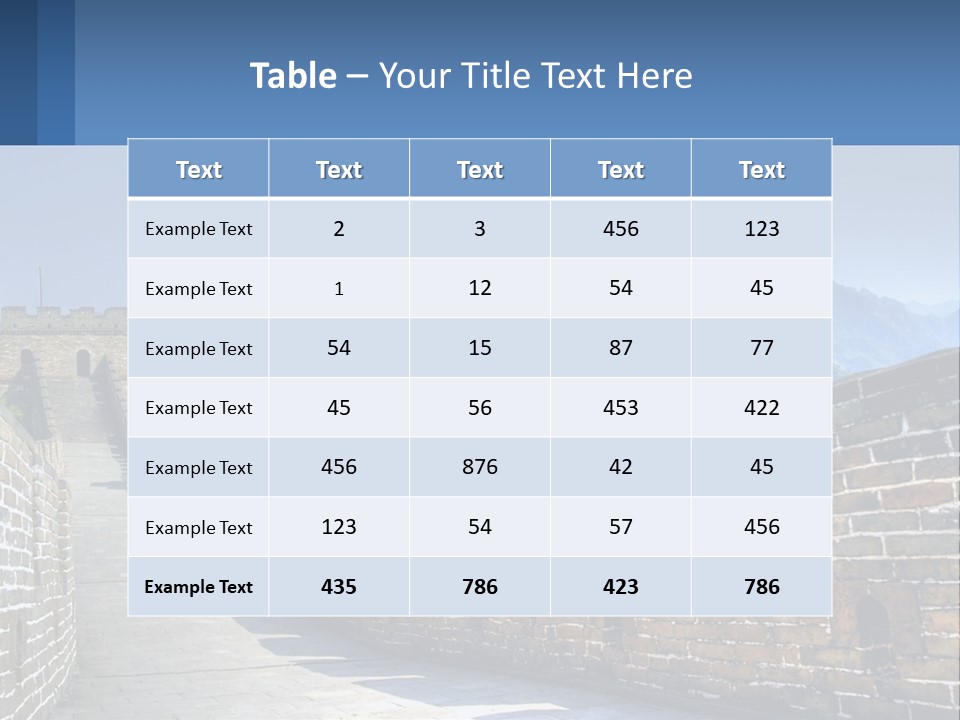 China Outdoors Old PowerPoint Template