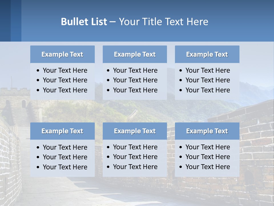 China Outdoors Old PowerPoint Template