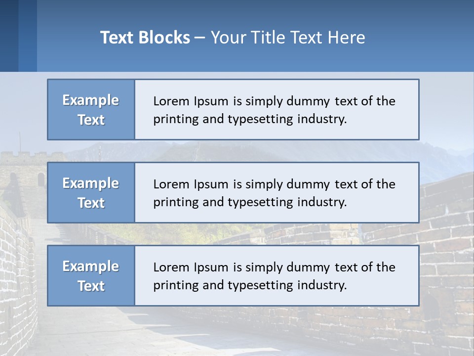 China Outdoors Old PowerPoint Template