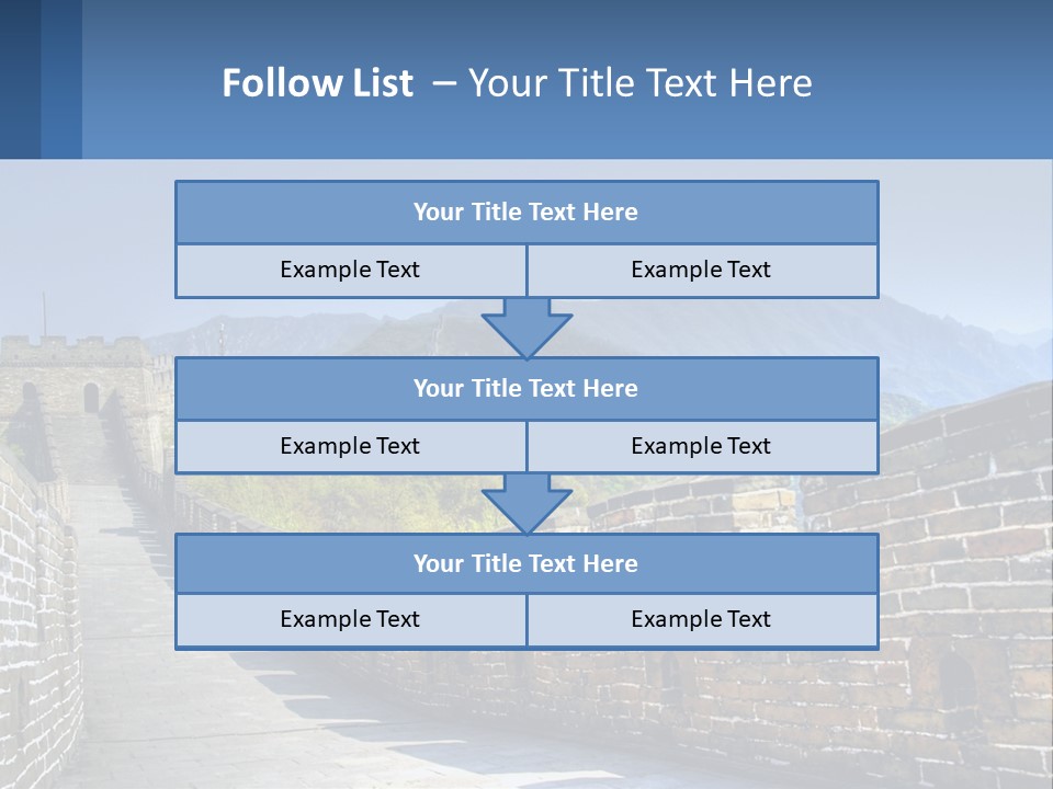 China Outdoors Old PowerPoint Template