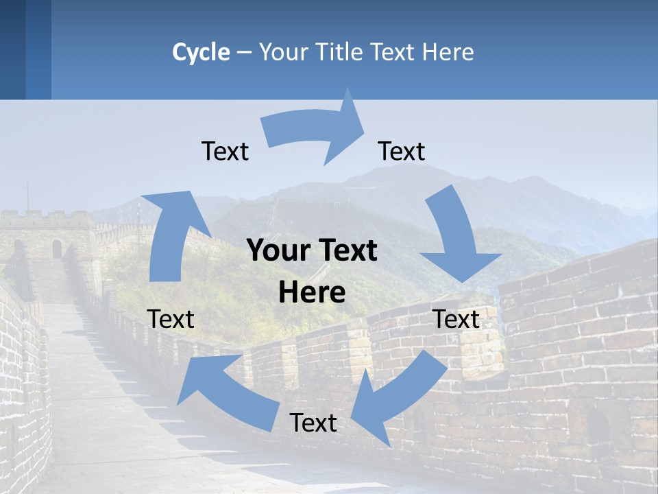 China Outdoors Old PowerPoint Template
