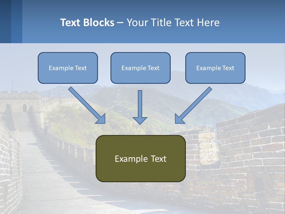 China Outdoors Old PowerPoint Template