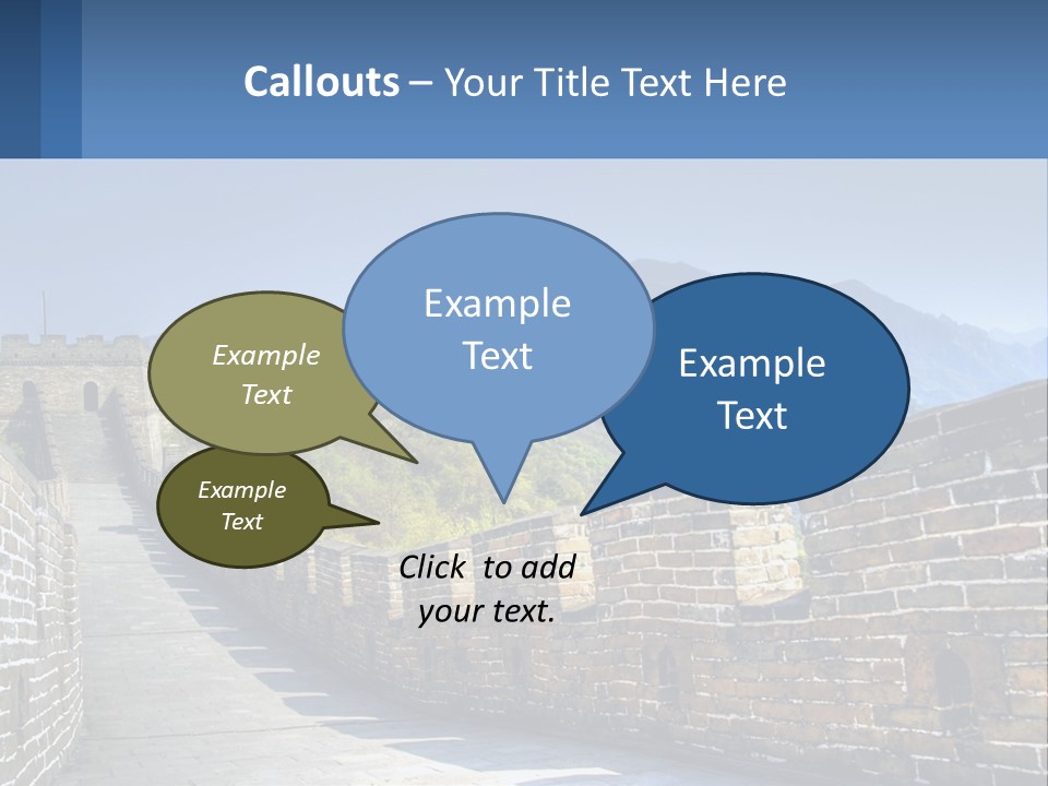 China Outdoors Old PowerPoint Template