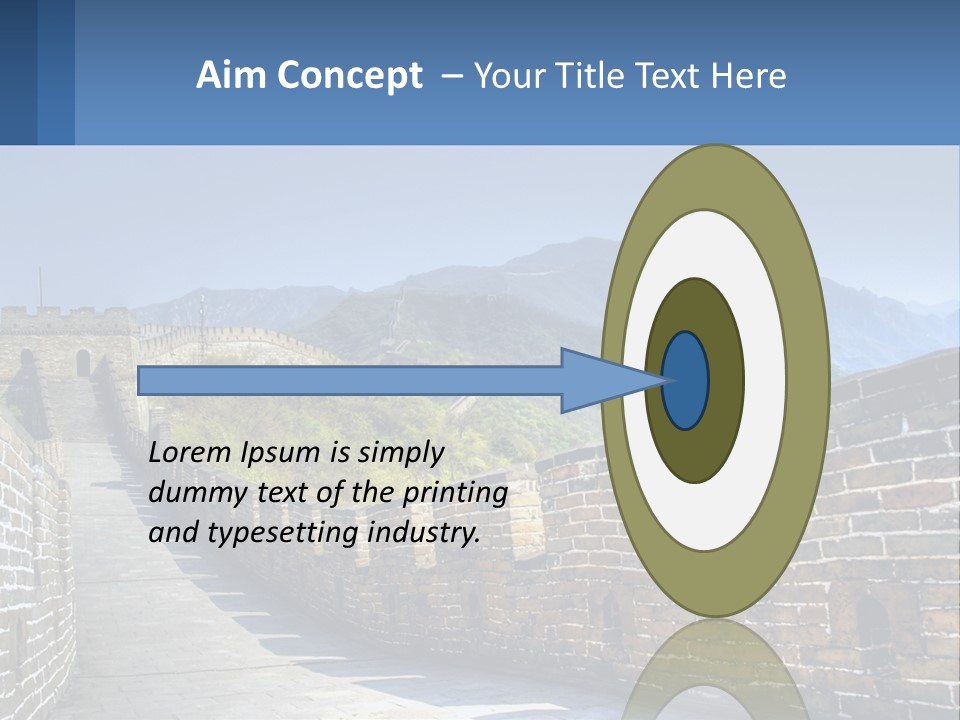 China Outdoors Old PowerPoint Template