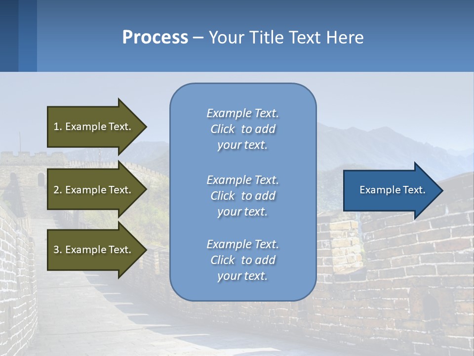 China Outdoors Old PowerPoint Template