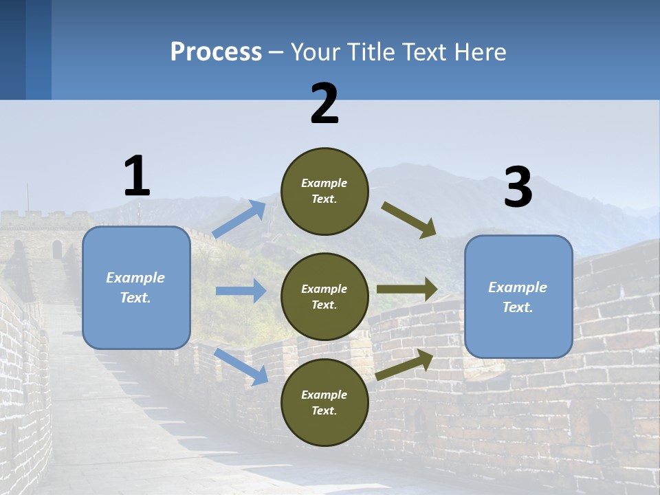 China Outdoors Old PowerPoint Template