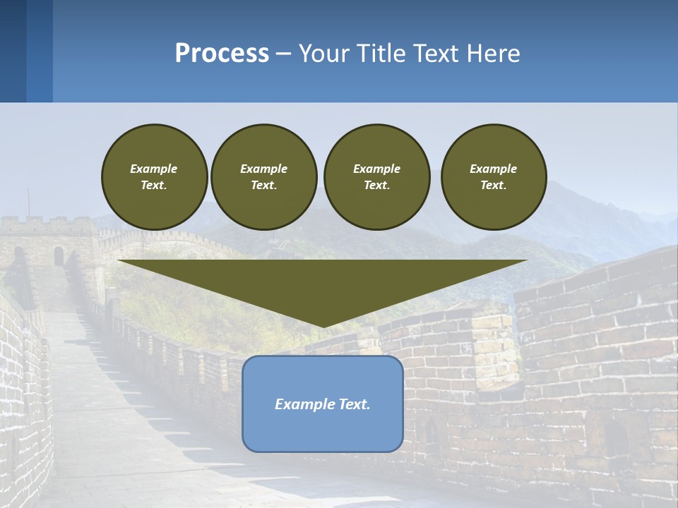 China Outdoors Old PowerPoint Template