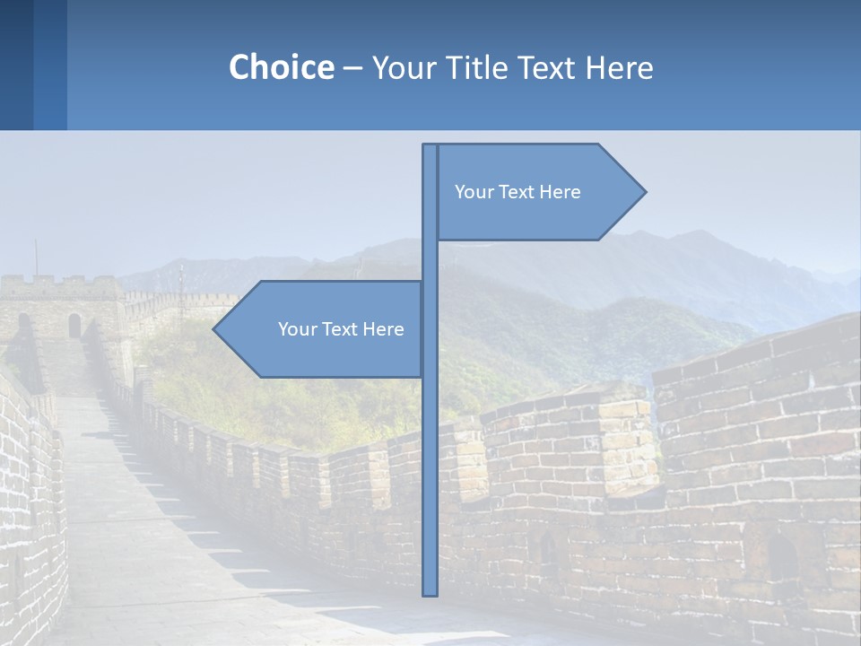 China Outdoors Old PowerPoint Template