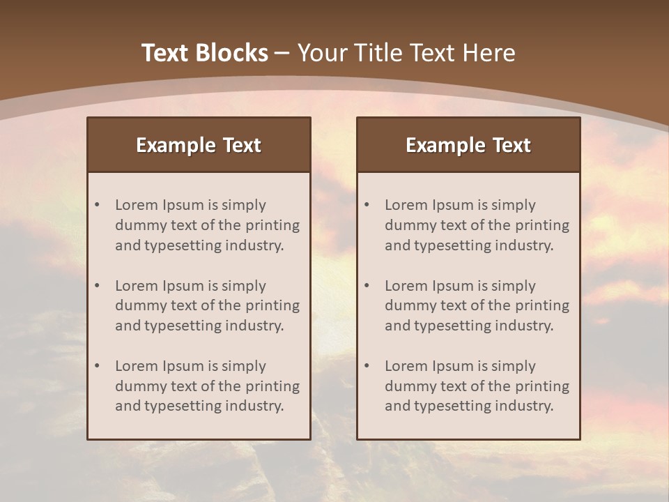 Situation Pursuit Rock PowerPoint Template