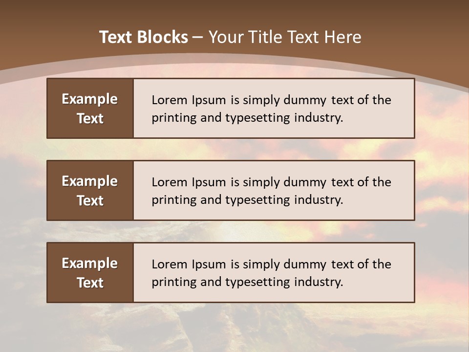 Situation Pursuit Rock PowerPoint Template