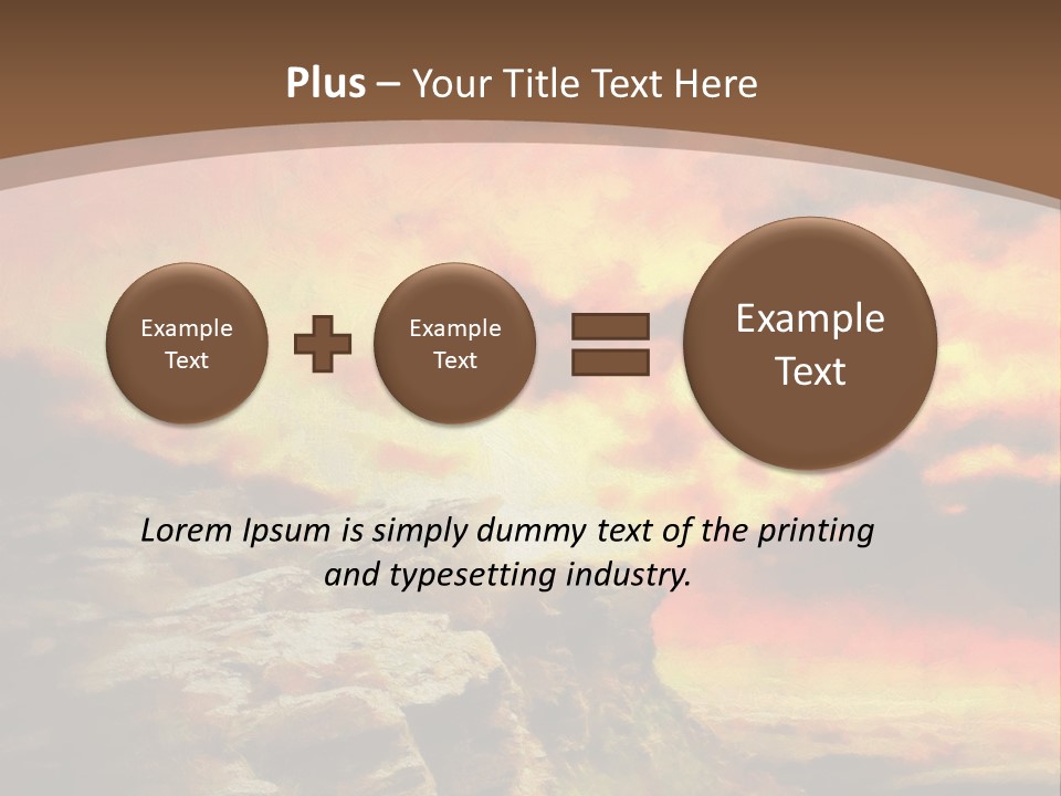 Situation Pursuit Rock PowerPoint Template