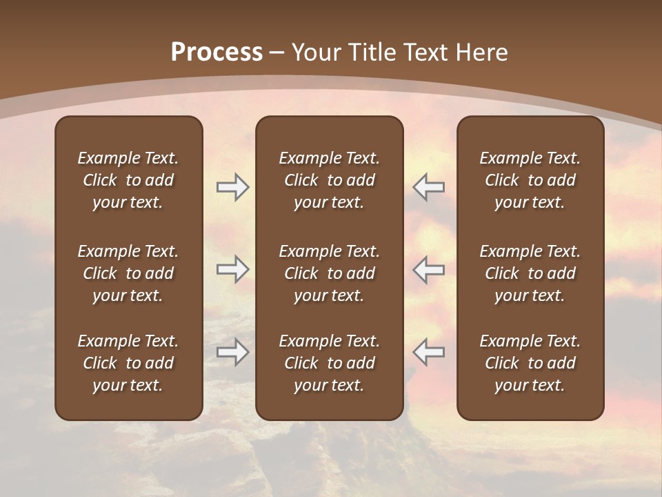 Situation Pursuit Rock PowerPoint Template