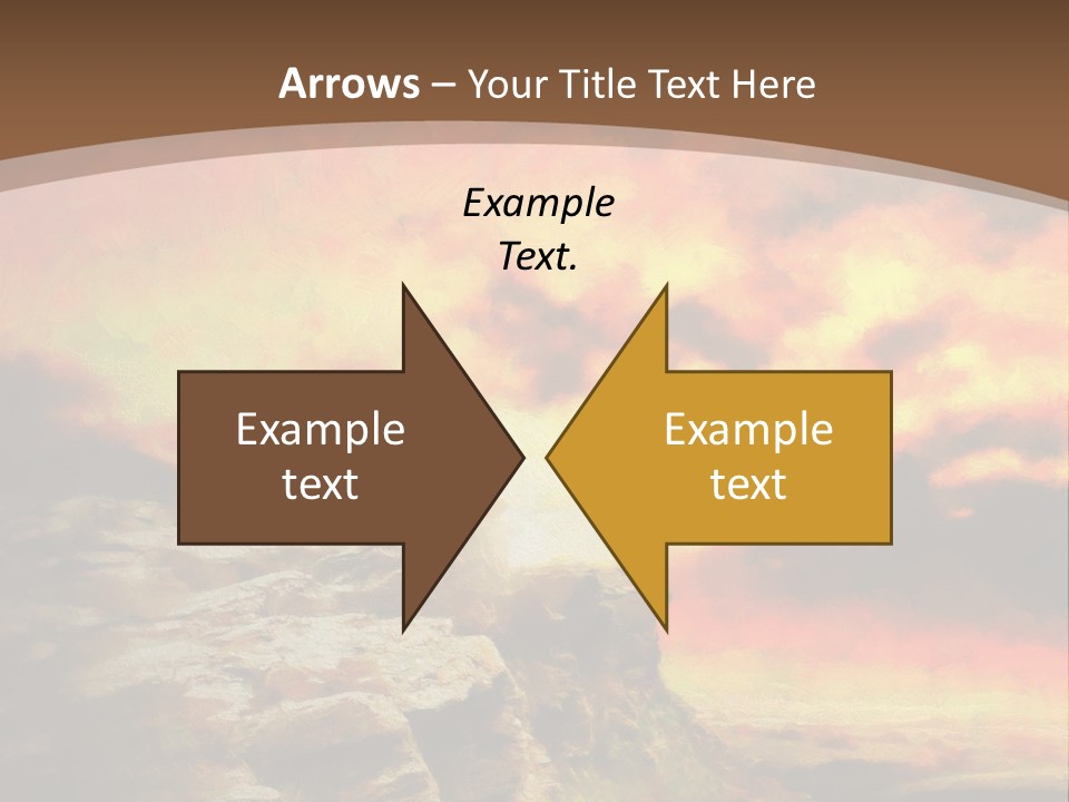 Situation Pursuit Rock PowerPoint Template
