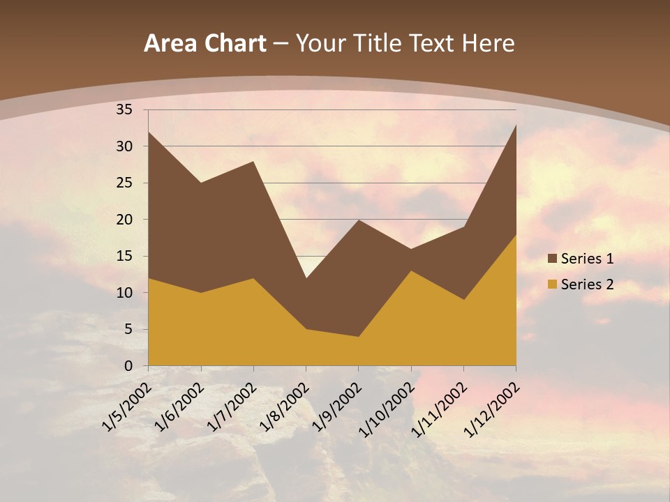 Situation Pursuit Rock PowerPoint Template