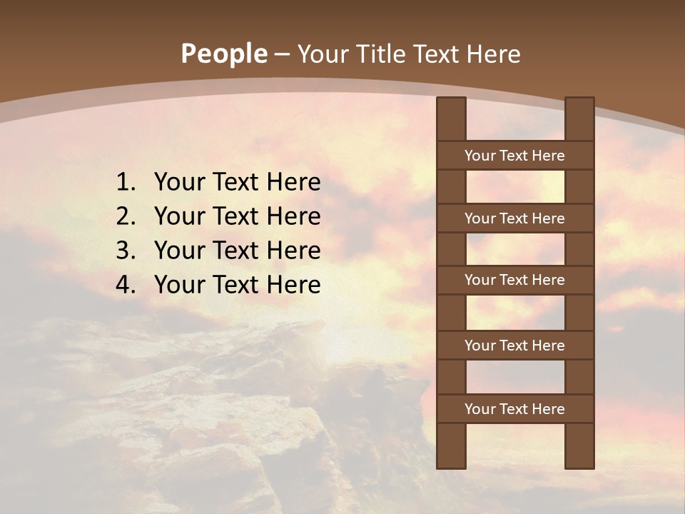 Situation Pursuit Rock PowerPoint Template