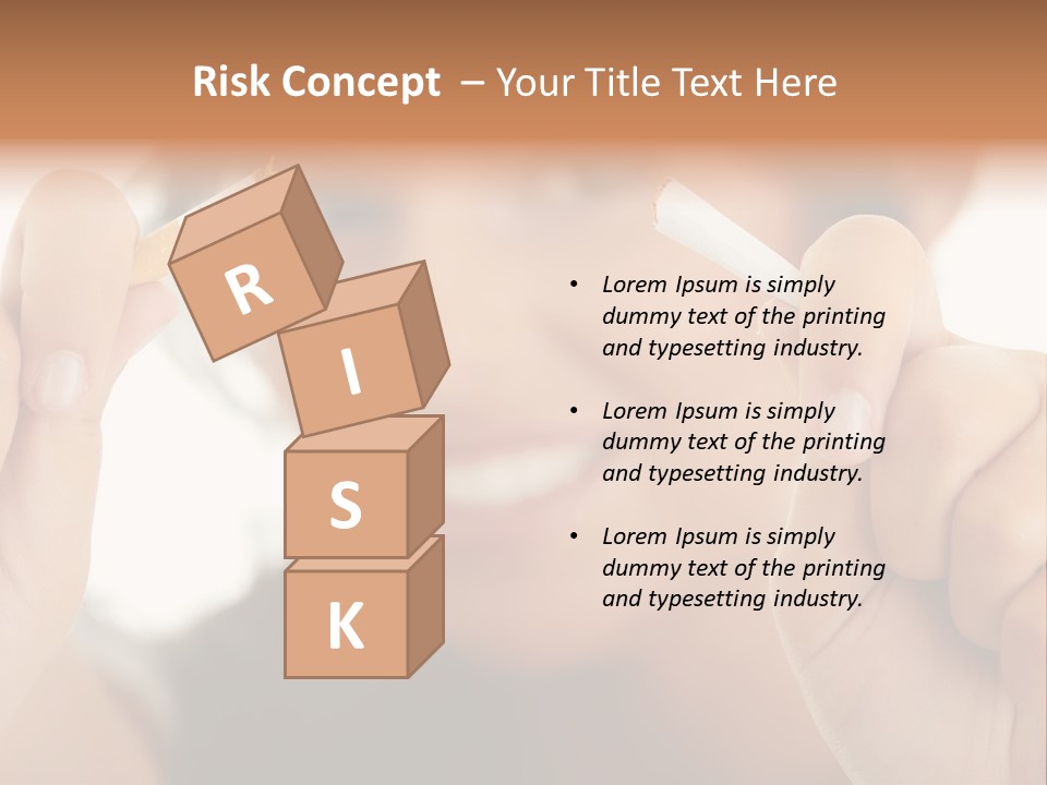 Risk Concept Habit PowerPoint Template