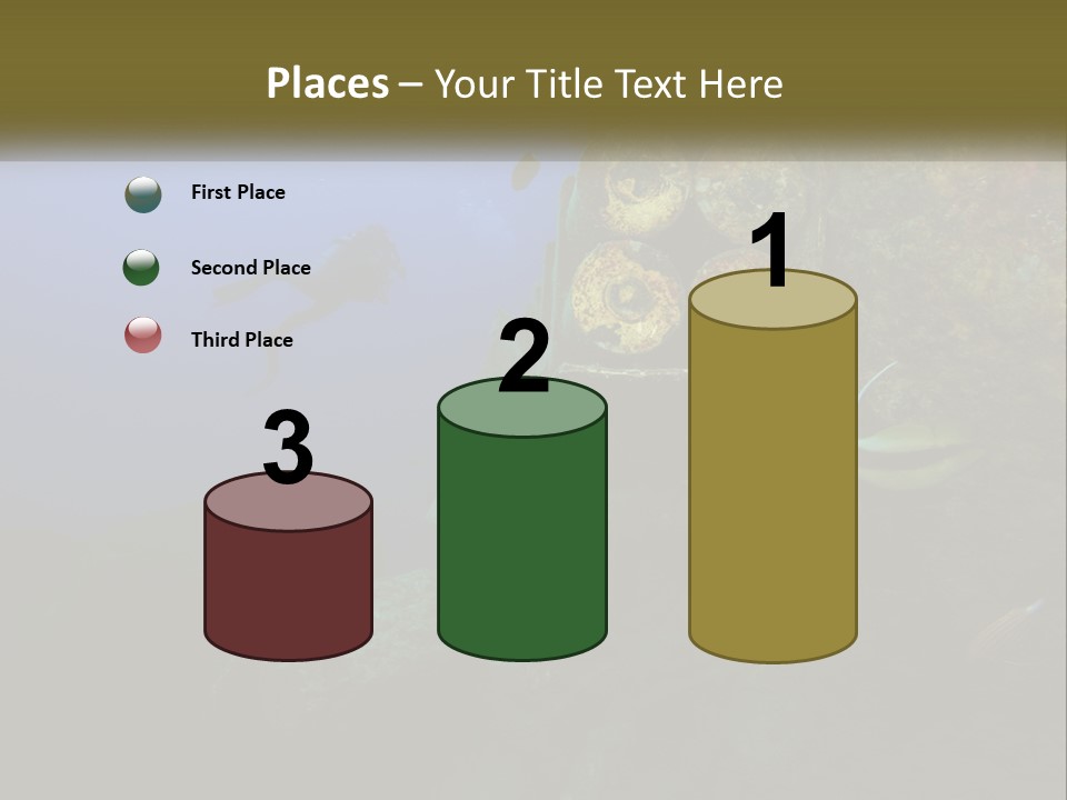 Ship Diving Shell PowerPoint Template
