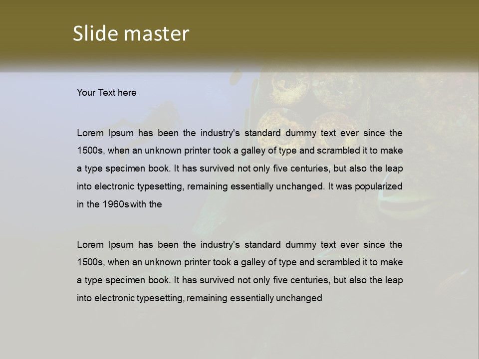 Ship Diving Shell PowerPoint Template