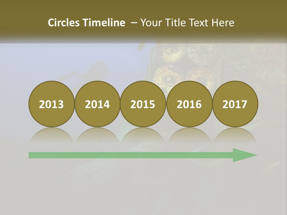 Ship Diving Shell PowerPoint Template