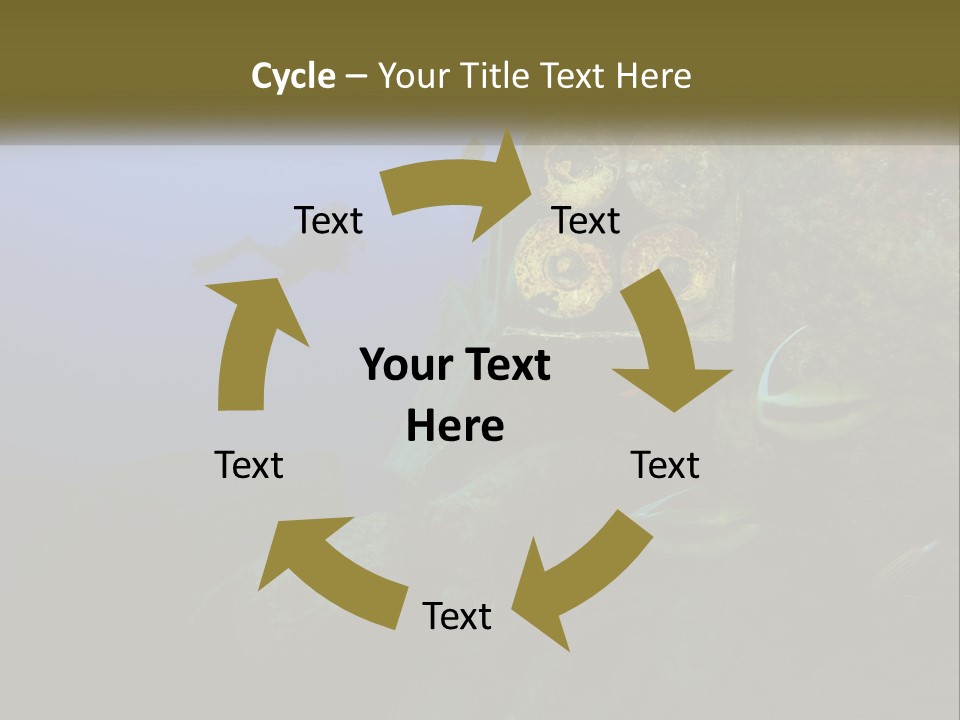 Ship Diving Shell PowerPoint Template