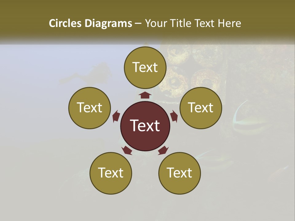Ship Diving Shell PowerPoint Template