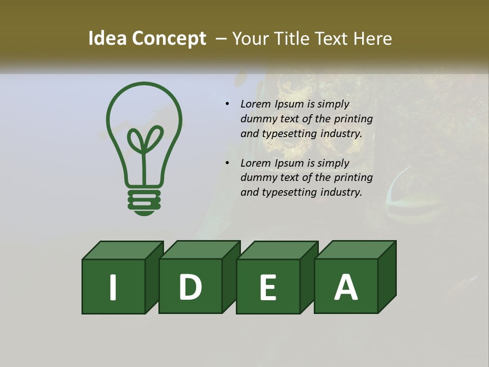 Ship Diving Shell PowerPoint Template