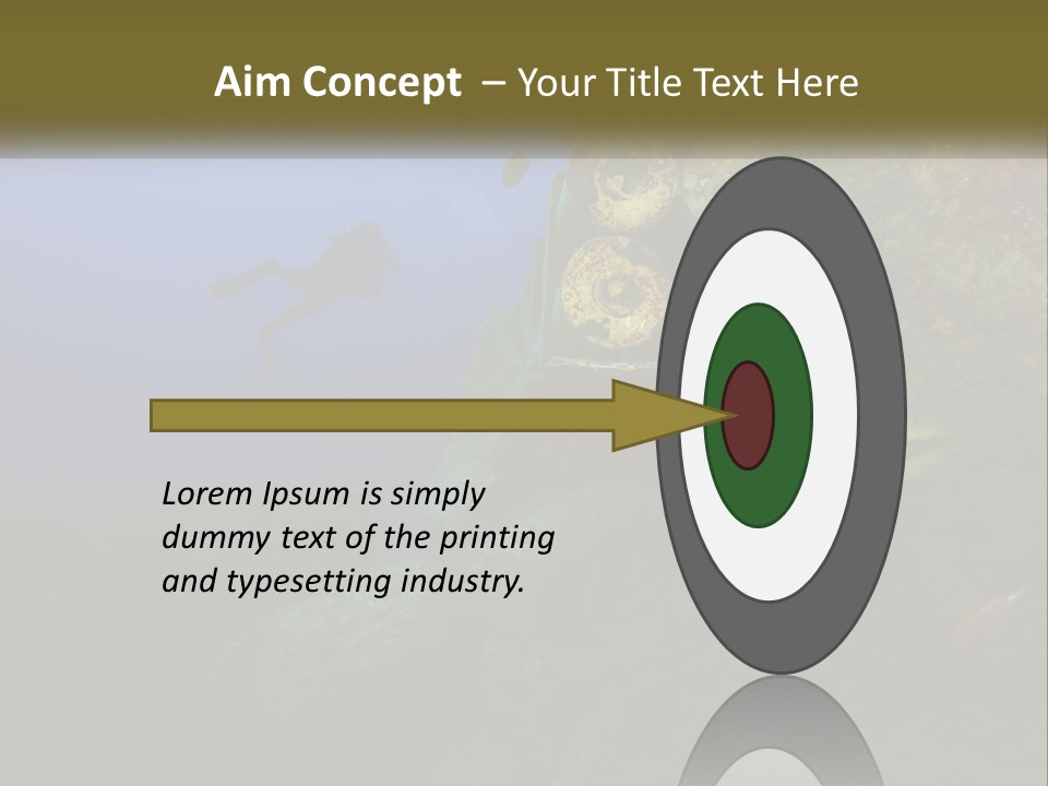 Ship Diving Shell PowerPoint Template