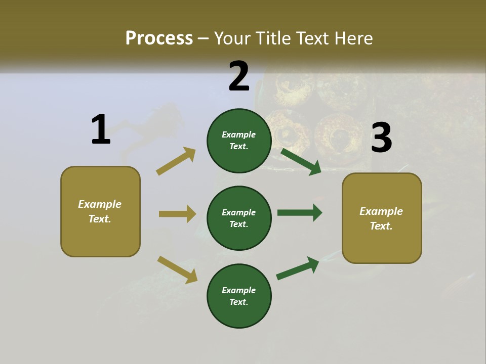 Ship Diving Shell PowerPoint Template