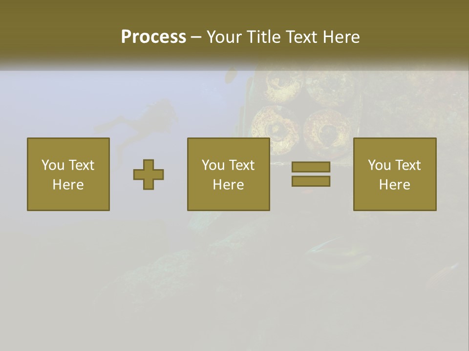Ship Diving Shell PowerPoint Template