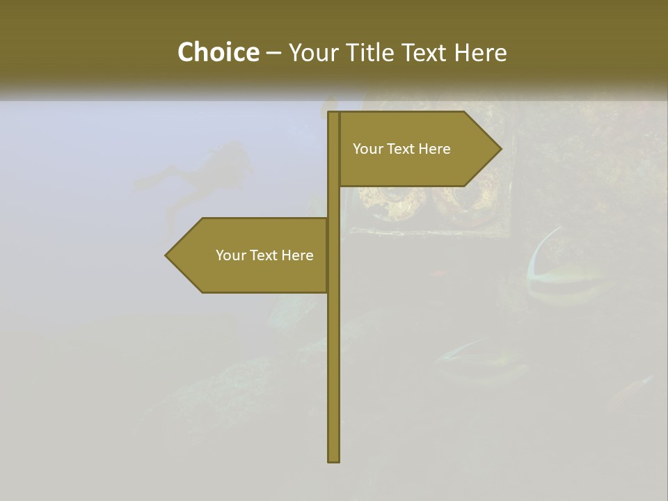 Ship Diving Shell PowerPoint Template