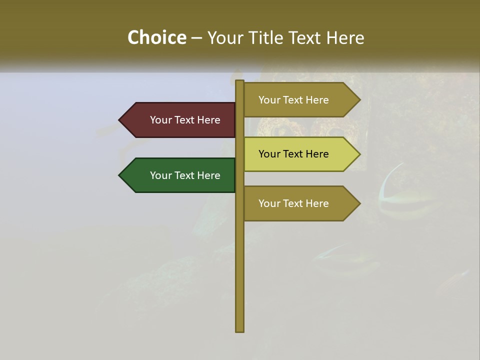 Ship Diving Shell PowerPoint Template