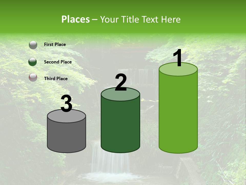 Falls Smoky Leaf PowerPoint Template